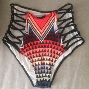 PINK Victoria’s Secret High Waisted Swim Bottoms